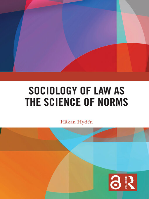 Title details for Sociology of Law as the Science of Norms by Håkan Hydén - Available